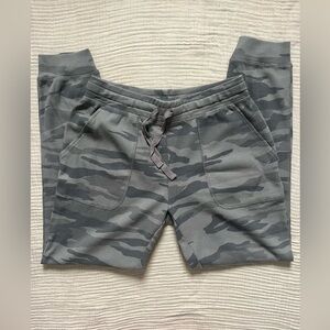 Medium green camo waffle joggers